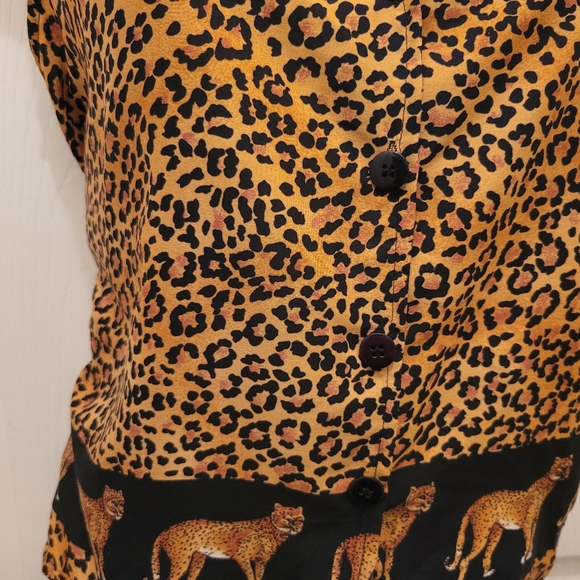 Vintage leopard print sleeveless top - Picture 3 of 7
